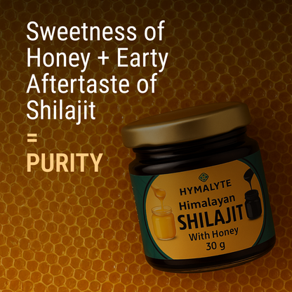 Hymalyte 100% Pure Shilajit Resin with Honey